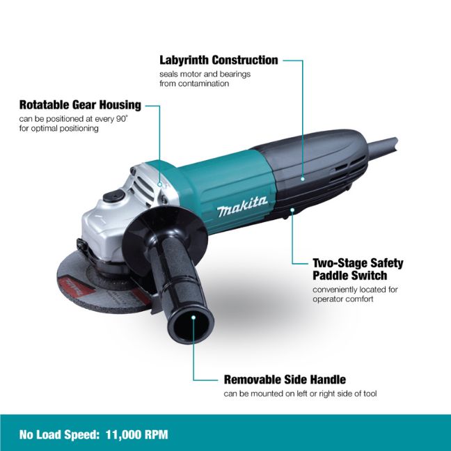 Makita GA4534 4-1/2" Angle Grinder