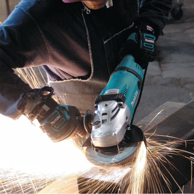 Makita GA7031Y 7" Angle Grinder with Two Stage Safety Switch - Image 2