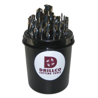 Drillco 400NW29 Nitro Heavy Duty Jobber Drill Set 1/16" - 1/2"