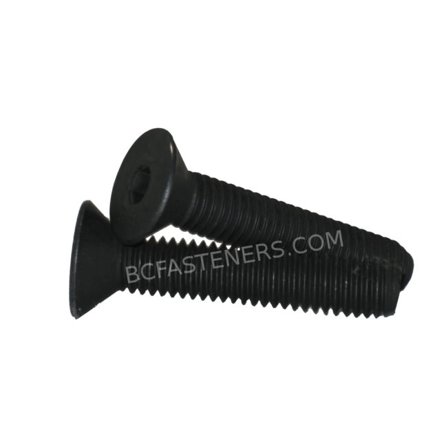 1/2" - 13 Flat Head Socket Cap Screws Black