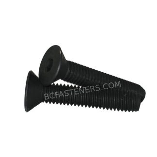 8-32 Flat Head Socket Cap Screws Black