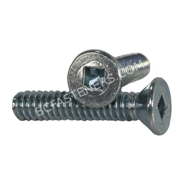 Machine Screw Flat Head Robertson Zinc