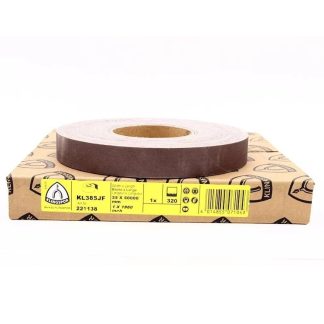 Klingspor 221138 KL385JF 1" x 50 Yard 320G Abrasive Cloth Roll