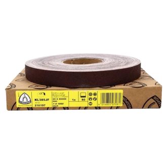 Klingspor 218197 KL385JF 1" x 50 Yard 80G Abrasive Cloth Roll