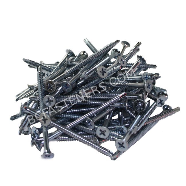 #8 Drywall TEK Screws Flat Head Zinc