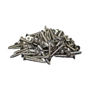 Flat Robertson Head Wood Screws Stainless Steel