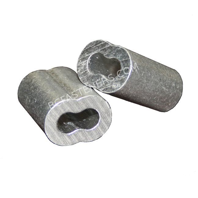 Aluminum Hourglass Oval Sleeves