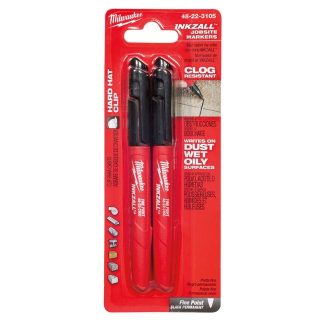 Milwaukee 48-22-3105 INKZALL Marker 2-Pack-Black