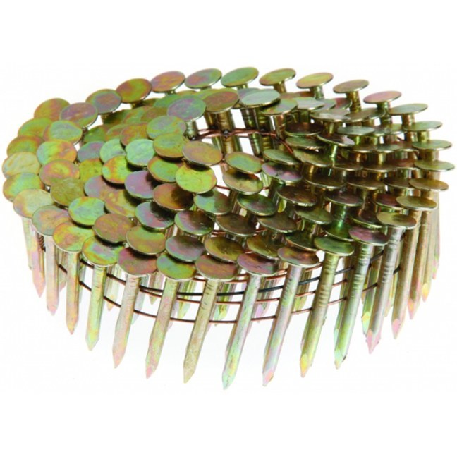 15 Degree Coil Roofing Nails - Smooth Shank