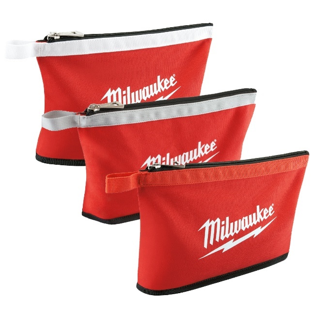 Milwaukee 48-22-8193 3 Pack Zipper Pouches