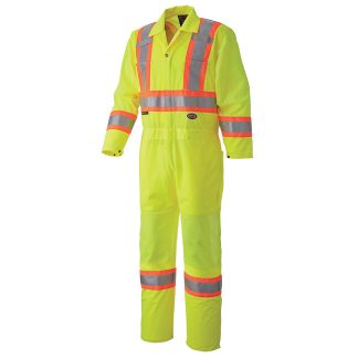 Pioneer 5999A V1070161 Hi-Viz Mesh Traffic Safety Coverall-Yellow/Green