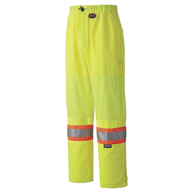 Pioneer 5999P V1070360 Hi-Viz Mesh Traffic Safety Pant-Yellow/Green
