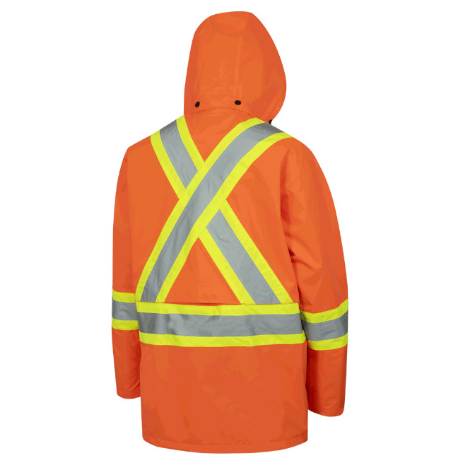 Pioneer Hi-Viz 150D Lightweight Waterproof Safety Jacket - Image 5
