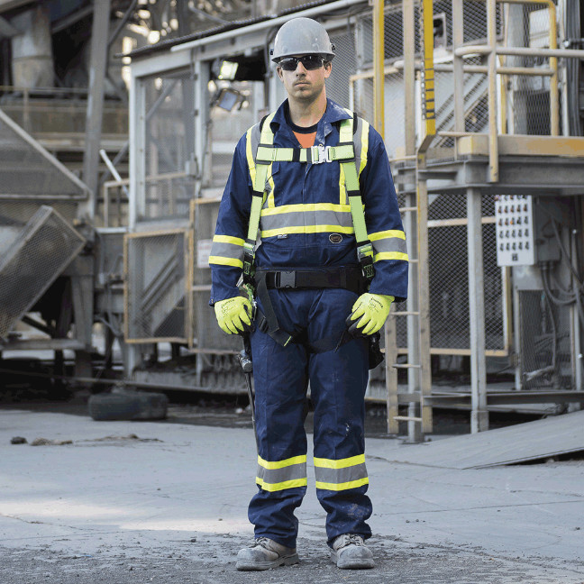 Pioneer Hi-Viz Poly/Cotton Safety Coverall - Image 2