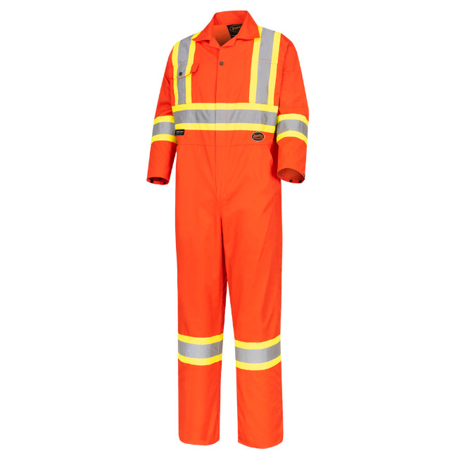 Pioneer Hi-Viz Poly/Cotton Safety Coverall - Image 6