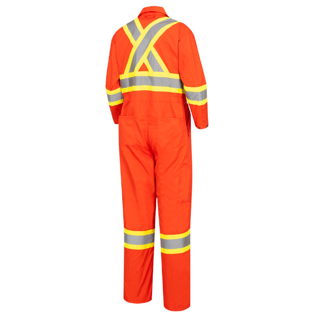 Pioneer Hi-Viz Poly/Cotton Safety Coverall - Image 7