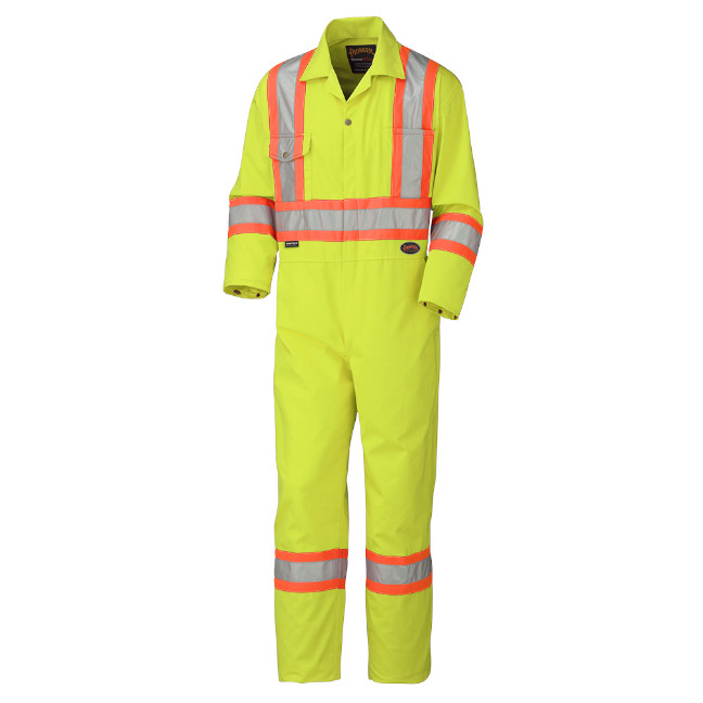 Pioneer Hi-Viz Poly/Cotton Safety Coverall - Image 8