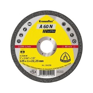 Klingspor 264298 5" Flat Center Kronenflex Aluminum Cut-Off Wheel