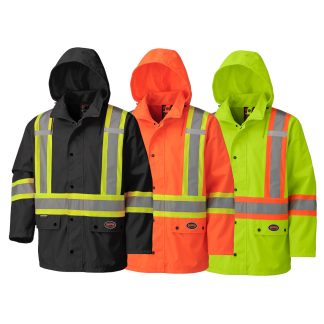 Pioneer Hi-Viz 450D Waterproof Safety Jacket