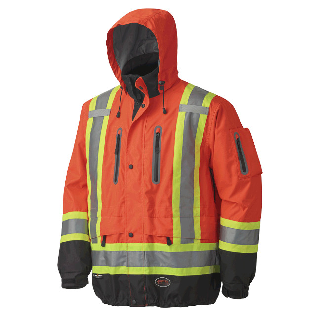 Pioneer Hi-Viz Waterproof Premium Safety Jacket - Image 2