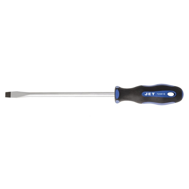 Jet 720818 JTSS-8 3/8 x 8" Keystone Tip Slot Ergonomic Screwdriver