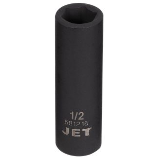Jet 681216 3/8" Drive x 1/2" 6 Point Deep Impact Socket