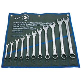 Jet 700115 11 PC SAE Raised Panel Combination Wrench Set