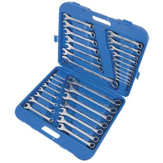 Jet 700201 32 PC SAE Metric Raised Panel Combination Wrench Set