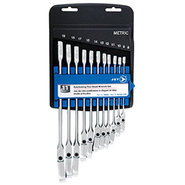 Jet 700381 11 PC Metric Ratchet Combination Wrench Set