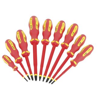 Jet 760202 JISD-9S 9-Piece VDE Insulated Screwdriver Set