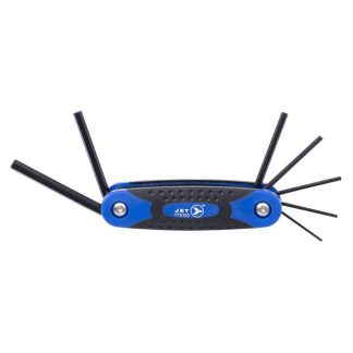 Jet 775153 JFHK-7M Metric Folding Hex Key Set 7-Piece