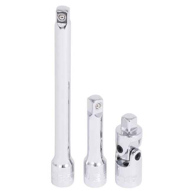 Jet 600125 SW1442C-6 1/4" Drive 6 Point SAE Metric Socket Wrench Set 42-Piece - Image 3