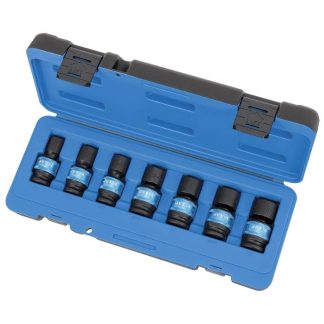 Jet 610382 PSU712 1/2" Drive SAE Universal Impact Socket Set 7-Piece