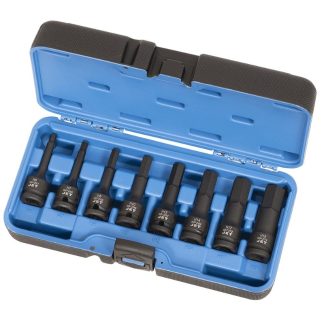 Jet 610333 PHB-1208M 1/2" Drive Metric Hex Bit Impact Socket Set 8-Piece