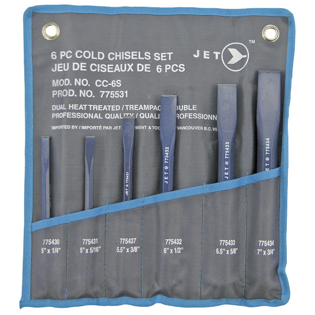 Jet 775531 CC-6S 6-Piece Cold Chisel Set