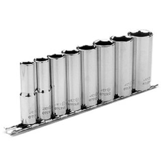 Jet 601220 8 PC 3/8" DR Deep SAE Socket Set - 6 Point