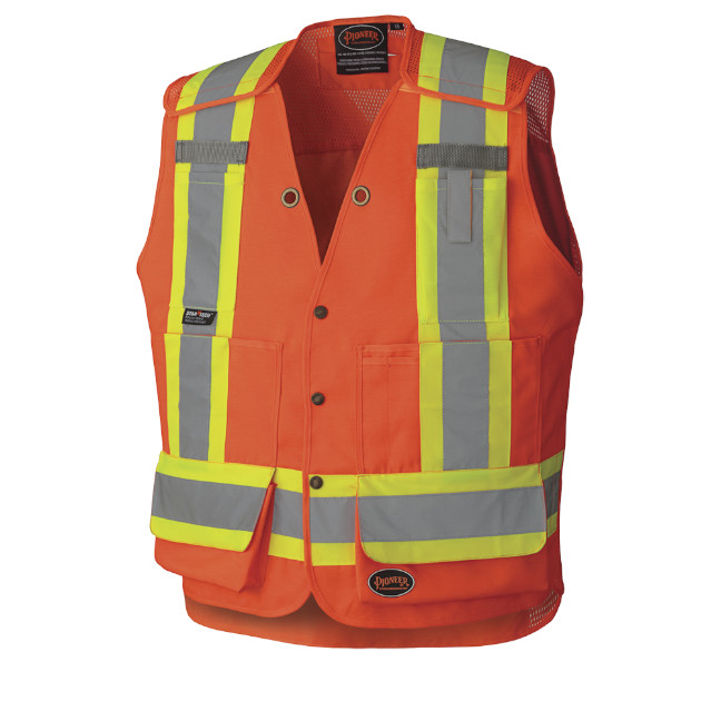 Pioneer Hi-Viz Drop Shoulder Tear-Away Surveyor's Safety Vest