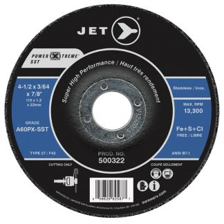 Jet 500332 6 x 3/64 x 7/8 A60PX-SST T27 POWER-XTREME SST Cut-Off Wheel