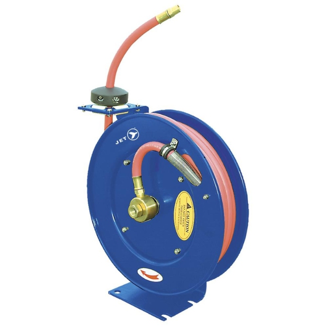 Jet 391722 3/8" x 50' Retractable Air/Water Hose Reel