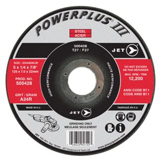 Jet 500432 6 x 1/4 x 7/8 A24R T27 Grinding Wheel