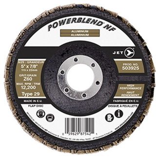 Jet 503925 5 x 7/8 Z60 POWERBLEND NF Flap Disc
