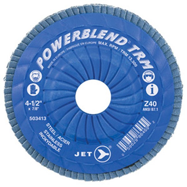 Jet POWERBLEND TRM T29 Trimmable Zirconia Flap Disc