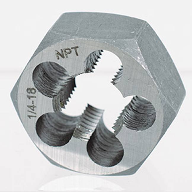 Jet 530903 1/8" 27 NPT Alloy Hex Die (1" Hex)