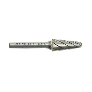 Jet 533704 1/4" JET-KUT Taper Shape Bur (Radius End)