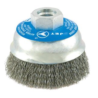 Jet 553518 3 x 5/8-11NC Stainless Crimped Wire Cup Brush