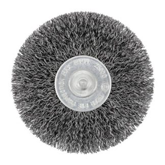 Jet 553735 3 x 1/4" Shaft Mounted Crimped Radial End Brush