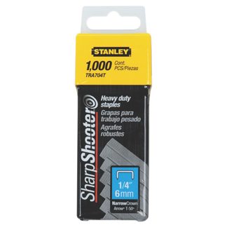 Stanley TR704T 1,000 pc 1/4" Heavy Duty Staples
