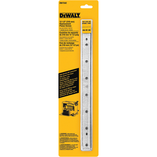 DeWalt DW7342 12-1/2" Disposable Reversible Planer Knives