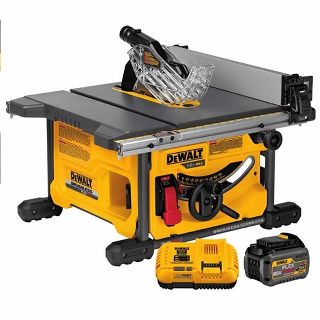 DeWalt DCS7485T1 FlexVolt 60V Max Table Saw Kit Angle