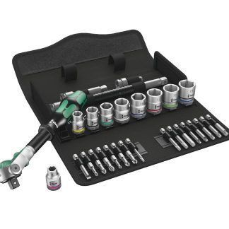 Wera 004046 8100 SB 6 Zyklop Speed Ratchet Set 3/8" Drive Metric 29-Piece